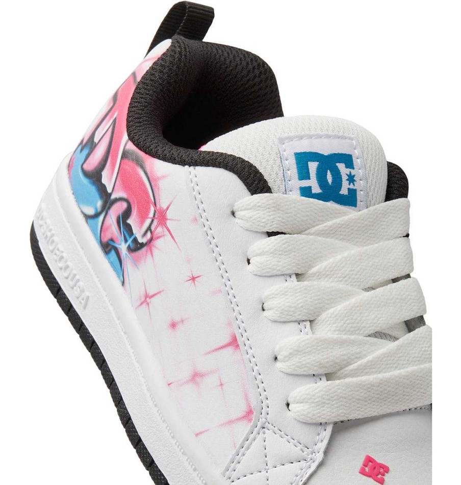 DC Shoes Kids' Graffiti Print Court Graffik Shoes | Skate