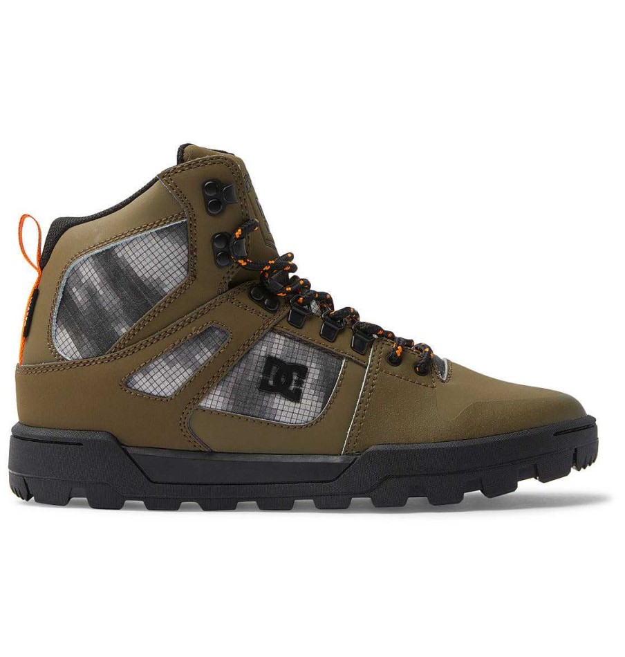 DC Shoes Men'S Pure High-Top Water-Resistant Winter Boots | Winter Boots